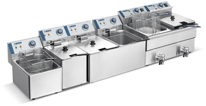 <span class=keywords><strong>Friteuse</strong></span> électrique à 2 réservoirs de 8L <span class=keywords><strong>pour</strong></span> fast food, vente en stock - Product Image 4