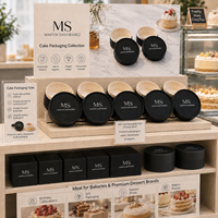 Coffret Cadeau Personnalisé de Luxe en Carton Kraft pour Gâteau Basque – Emballage Cylindrique Recyclable de Qualité Alimentaire pour Cheesecake