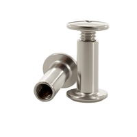 Vis de fixation à tête plate professionnelles en acier inoxydable 304, rivets Chicago, vis de couplage mâle-femelle pour bagages et présentoirs