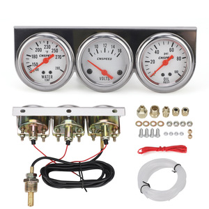 CNSPEED - Juego de 3 indicadores mecánicos para coche de 2 pulgadas y 52 mm, indicadores de temperatura del agua, presión del aceite y voltímetro, para vehículos - Product Image 1