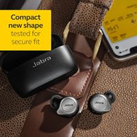 Écouteurs sans fil Jabra Elite 75t avec réduction active du bruit, 28h d'autonomie, ajustement confortable, étui de charge en titane