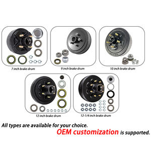 Mercato australiano diretto in fabbrica Tamburo freno da 12 1/4 pollici ATV rimorchio <span class=keywords><strong>accessori</strong></span> 6000 tamburi freno LbsTrailer - Product Image 5