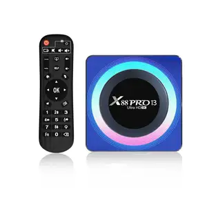 新到货RK3528安卓13.0 4k高清IPTV机顶盒X88 PRO13 2gb 16gb 4gb 64gb 5G WIFI智能安卓OTT电视盒X88 PRO 13