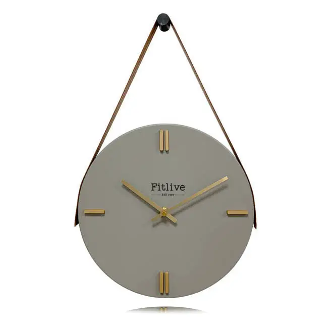 Horloge personnalisée coin en métal 11.5 pouces horloge murale décorative de luxe moderne décor à la maison