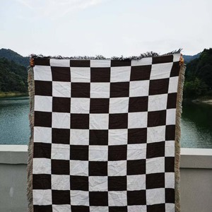 Personnalisé Tissé <span class=keywords><strong>Patchwork</strong></span> Gland Jeter Dessin Animé Portrait Anime Tapisserie Jacquard Coton Polyester pour la Décoration - Product Image 1