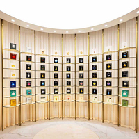 Conception de Magasin de Parfums de Luxe en Bois Sur Mesure pour la Vente au Détail, Décoration d'Intérieur, Aménagement Personnalisé pour Petite Boutique de Cosmétiques