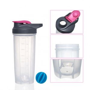 2025 Hot Sales Custom High Quality Bpa Free Plastic Gym <b>Protein</b> Shaker <b>Bottle</b> with Mixer Ball - Product Image 3