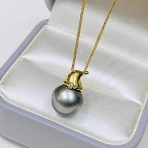 31210 Accesorios de Perlas DIY, Colgante de Plata S925 con Cuentas Redondas de 9-13 mm, Colgante de Collar con Diseño de Gorro de Navidad Vacío - Product Image 2