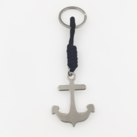 Vente en gros, petite commande, porte-clés mode métal créatif, mignon, mini personnalisé, ancre de bateau, voilier, bateau, porte-clés cadeau pour homme