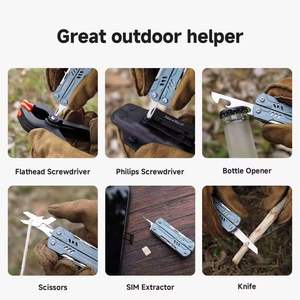 Outil multifonction compact en aluminium antirouille - Étanche et résistant au vent pour l'escalade, la randonnée, les réparations d'urgence et l'EDC quotidien - Product Image 4