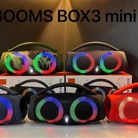 Altavoz Inalámbrico en Oferta, con Luces RGB de Colores, Portátil, para Exteriores, con Bajos Potentes, Subwoofer, Audio Inteligente