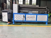 Machine de pliage CNC à 3 rouleaux, machine de roulage de métal à 3 rouleaux, machine pour conduits HVAC, machine pour conduits ronds, machine de fabrication de conduits