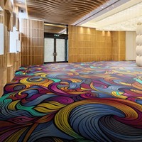 Tapis de restaurant personnalisé de haute qualité Axminster 5 étoiles Hôtel Prix au sol Tapis fabriqué en Chine Tapis mur à mur