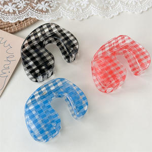 Pinces à cheveux en plastique acrylique transparentes pour femmes, petites pinces à cheveux pour cheveux épais - Product Image 2