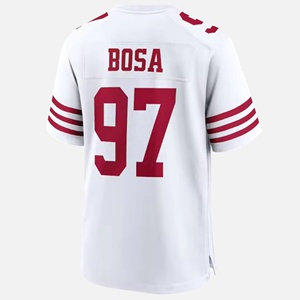Jersey Sepak Bola Amerika Bordir Berkualitas Grosir San Francisco # 85 Kittle # 97 Bosa # 23 Christian McCaffrey # 13 Brock Purdy - Product Image 4