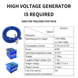 STICKON ST201B Endüstriyel AC Motor Plastik Piezoelektrik İyonlaştırıcı Nozul Hava Temizleme Hortumu Serpantin Statik Giderici - Product Image 3