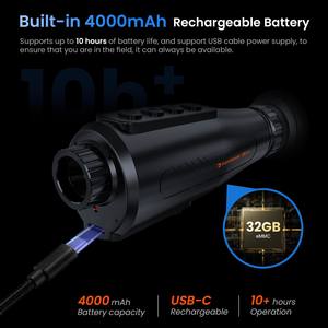 Monocular de Visión Nocturna con Brújula, Súper Resolución AI, Zoom Óptico 8X, Uso Diurno y Nocturno en Color, para Exteriores - Product Image 3