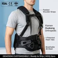 Ceinture de soutien lombaire ergonomique avec système de poulie breveté à 4 points d'ancrage, correcteur de posture réglable avec bretelles rembourrées