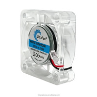Ventilateur DC transparent haute vitesse 40x40x10mm, ventilateur de refroidissement compact pour équipements électroniques PCB, routeurs, appareils réseau, service OEM