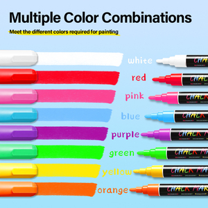 Trong Kho Màu Sắc Sống Động Lỏng <span class=keywords><strong>Chalk</strong></span> Đánh Dấu Cho Giáng Sinh Halloween Cửa Sổ Trang Trí Phát Sáng Trong Bóng Tối Thủy Tinh Bút - Product Image 4