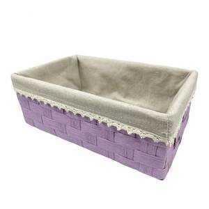 Tavolo <span class=keywords><strong>da</strong></span> salotto domestico vari caffè Neatening organizzazione di stoccaggio <span class=keywords><strong>piccolo</strong></span> colorato cesto in corda fatta a mano con fodera - Product Image 5