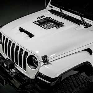 Fury 2018 2019 2020 2021 <span class=keywords><strong>2022</strong></span> cubierta de capó de motor de aluminio y fibra de carbono para Jeep Wrangler JL - Product Image 1