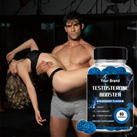 Complément de vitalité masculine sous marque privée : Gommes stimulantes de testostérone pour la performance, l'endurance et la force, avec Maca