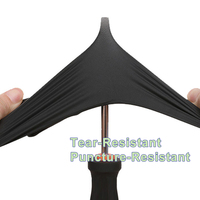 Gants en nitrile noirs jetables 3 mil avec bouts des doigts texturés pour la cuisine, la préparation alimentaire, l'entretien ménager, imperméables et résistants à l'huile