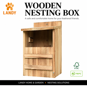 Casetta per <span class=keywords><strong>Uccelli</strong></span> in Legno di Cedro Massiccio, Resistente alle Intemperie, per <span class=keywords><strong>Uccelli</strong></span> Selvatici, Decorazione da Giardino, Kit Fai-da-Te, Logo Personalizzabile OEM - Product Image 1