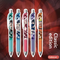 Stylo gel à pression Ninja Anime de 5e génération, vente chaude, pour les étudiants, papeterie, école, bureau, fournitures d'écriture quotidiennes, figurine d'anime
