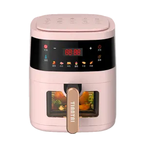 Petits appareils électroménagers en gros Four grille-pain intelligent <span class=keywords><strong>Friteuse</strong></span> à air visible 5,5 l Poêle à frire électrique - Product Image 1