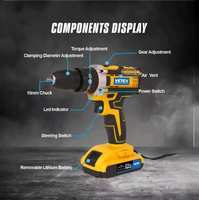 Perceuse sans fil mini 30 mm, ensemble combiné 108 pièces, batterie Li-ion 21 V, tournevis-perceuse multifonction pour usage domestique, directement de l'usine