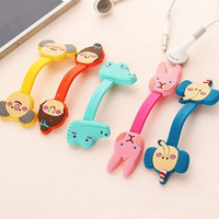 Clips de câble en PVC personnalisés, organisateur de câbles pour écouteurs, enrouleur de câble, organisateur de câbles de données, support de rangement USB, attache de rangement rapide