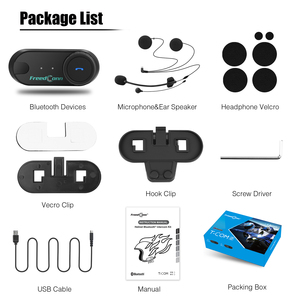 Freedconn Tcom VB 2-3 tay đua 1000M chạy Bộ quay số Loa mic Bluetooth Tai nghe Interphone nhóm liên lạc cho xe máy Mũ bảo hiểm - Product Image 3