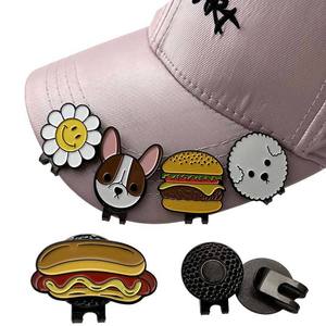 Marqueur de balle de golf fantaisie en émail, personnalisé, portable, avec clip pour chapeau, motifs par sublimation, en métal, écologique, aimanté, logo personnalisé - Product Image 2