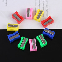 Taille-crayon rectangulaire en plastique petit format, directement de l'usine, 641, fournitures scolaires pratiques