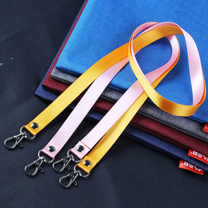 Tùy Chỉnh Cổ Dây Buộc Thăng Hoa Vải Nylon Dây Đeo Điện Thoại In Keychain Dệt Satin Polyester Tùy Chỉnh Trống Có Thể Thu Vào Dây Buộc - Product Image 2