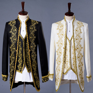 Abito da uomo stile retrò, smoking da uomo, completo tre pezzi per costumi da palcoscenico di <span class=keywords><strong>opera</strong></span> europea e americana, abito elegante. - Product Image 3