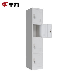 Casier métallique pliable moderne à 4 portes, armoire en acier, boîte métallique pour chambre, entrepôt, personnel d'hôtel, salle de sport, école et atelier - Product Image 1