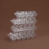 Boîte à œufs empilable en PET transparente et fiable à 20 compartiments pour un transport sûr et une organisation optimale en entrepôt