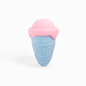 2023热卖乳头阴蒂g点按摩器冰淇淋振动器舔舌振动器女性吮吸振动器