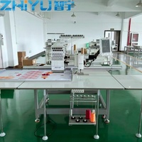 Machine à broder automatique à grande vitesse ZHIYU, grande surface de travail 650*1200mm, ordinateur Dahao d'origine, haute efficacité
