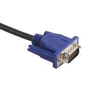 Câble VGA vers VGA SIPU 1m, paire torsadée avec gaine en PVC et blindage en feuille pour ordinateur