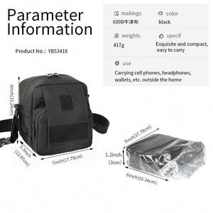 Bolso táctico MOLLE para el pecho, tipo bandolera, personalizado para exteriores, de fábrica BSCI - Product Image 5
