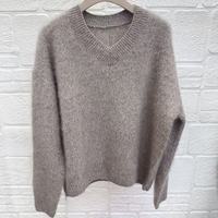 Pull en laine tricoté pour femme, col en V, épais, tricoté à l'ordinateur, prix d'usine, hiver 2026, doux pour la peau, pull pour femme