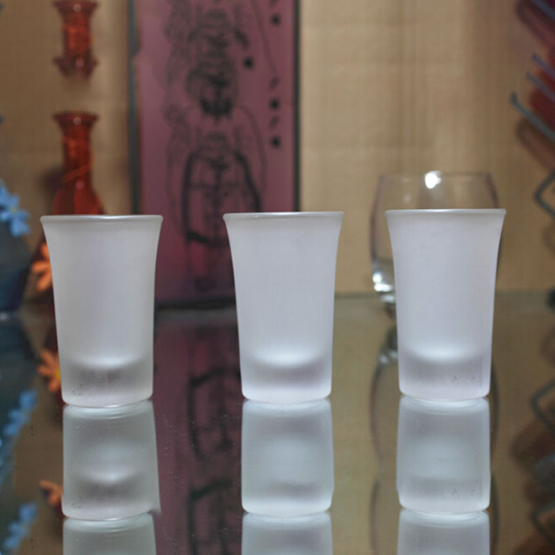 Frosted Shot Glass Mini Size Whisky Drinking Glass Custom Logo Shot Wine Glasses