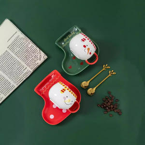 Tazas de Cerámica Navideñas con Forma de Muñeco de Nieve, Tazas de Café y Agua de Alta Gama - Product Image 2