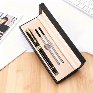 Hot-selling Custom Metal Ballpoint <b>Pen</b> Gift Box Laser Engraving Customizable Logo Business Signature <b>Pen</b> Black Ink for Corporate - Product Image 2