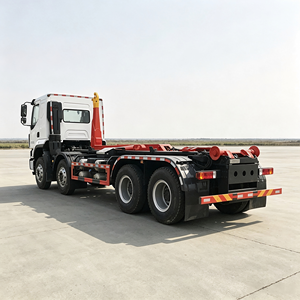 Camión de basura de servicio pesado Dongfeng Liuzhou 8x4 con sistema de elevación hidráulico de gancho para residuos de construcción - Product Image 6