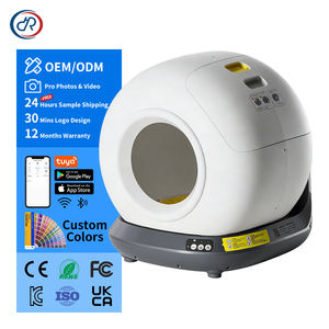 Litière autonettoyante OKKPETS, design fermé, litière automatique intelligente pour chat, application WiFi, contrôle, capteurs radar <span class=keywords><strong>de</strong></span> sécurité, faible bruit - Product Image 1